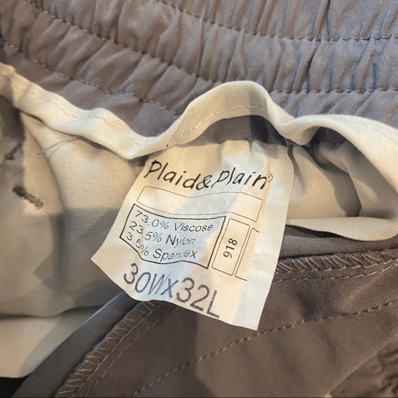 Plaid&Plane Mens Pants - Picture 4 of 4